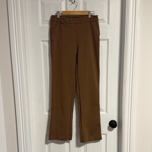 Brown Straight-Leg Trousers